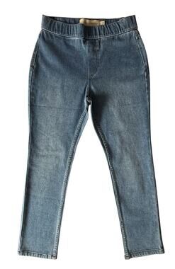 Soft Surroundings Denim Pull On Slim Leg Jeans Stretch Petite Medium Stretch